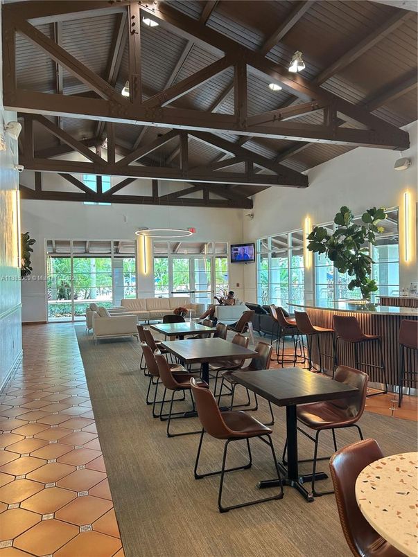 Dining room, Interior, Wooden Beams