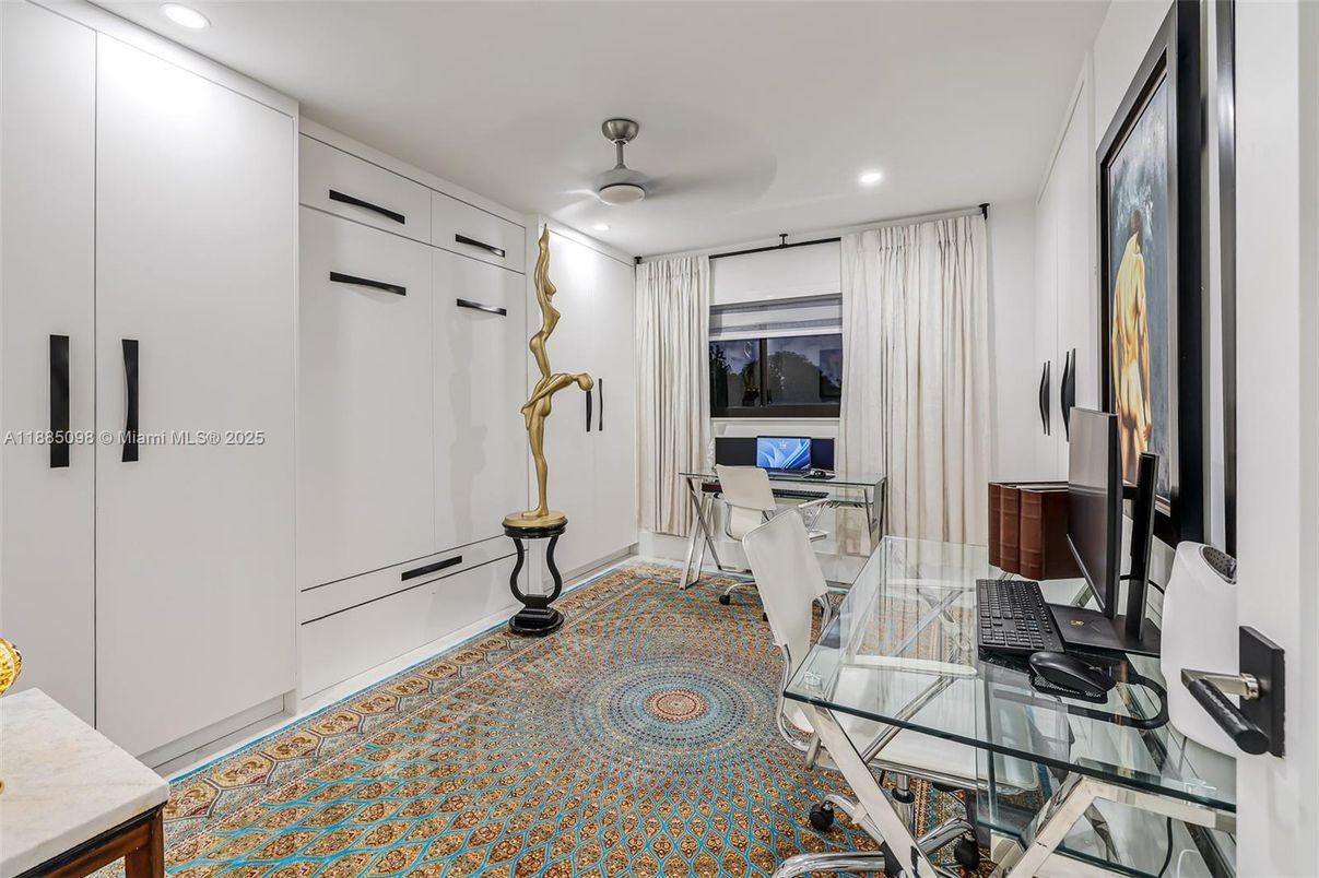 Home Office, Interior, Recessed Lighting