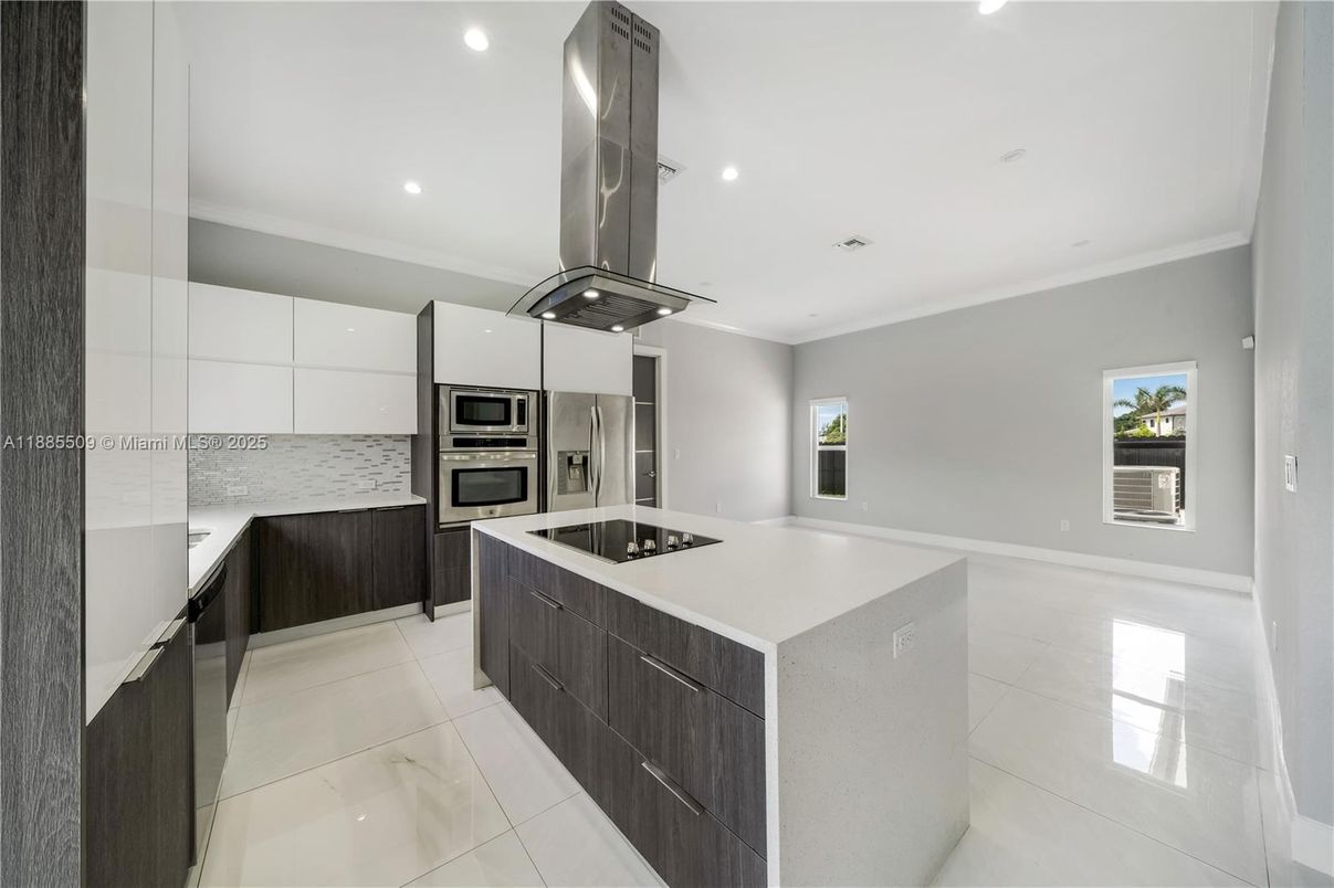 Interior, Kitchen, Recessed Lighting, Stainless Steel Appliances