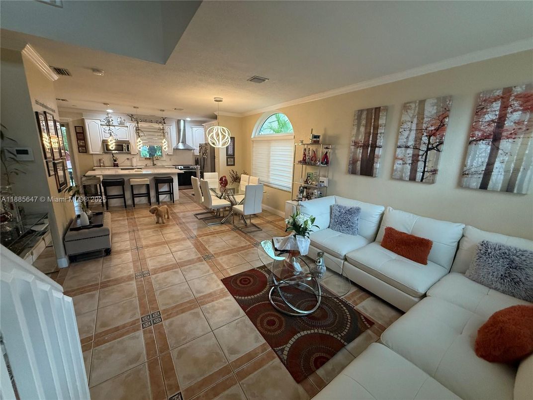 Dining room, Interior, Kitchen, Living room, Pendant Lights