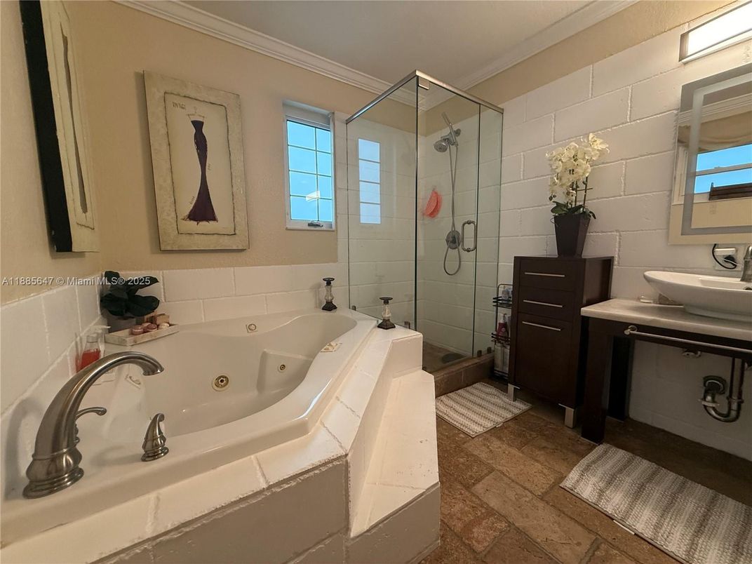 Bathroom, Dual Sink Vanities, Glass Shower, Interior