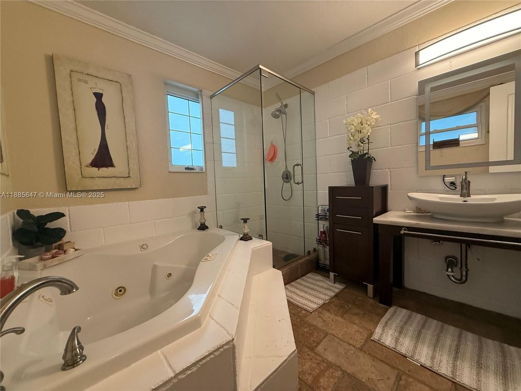 Bathroom, Dual Sink Vanities, Glass Shower, Interior
