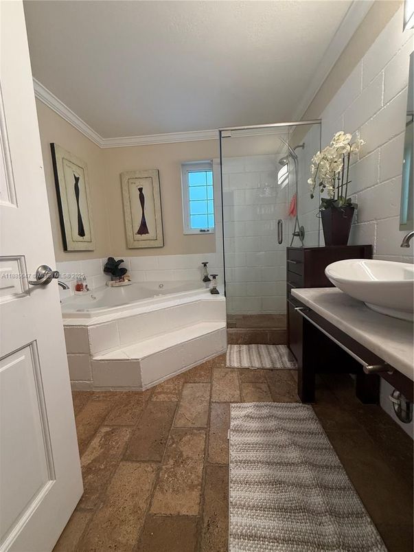 Bathroom, Dual Sink Vanities, Glass Shower, Interior