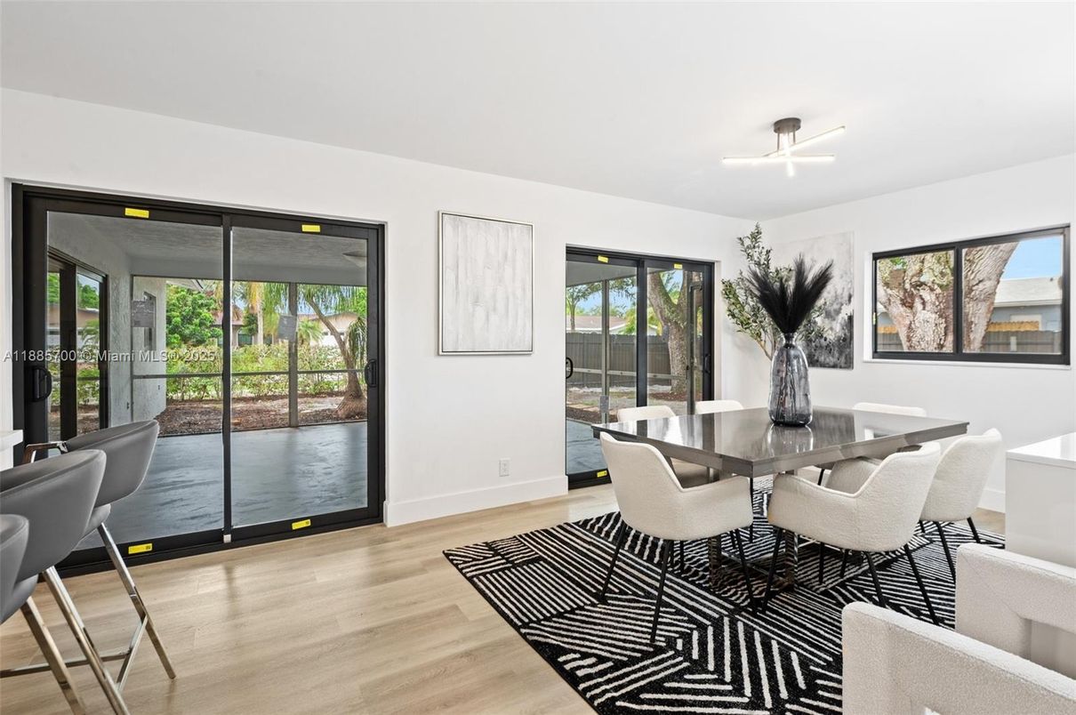Dining room, Interior, Wood Texture Flooring