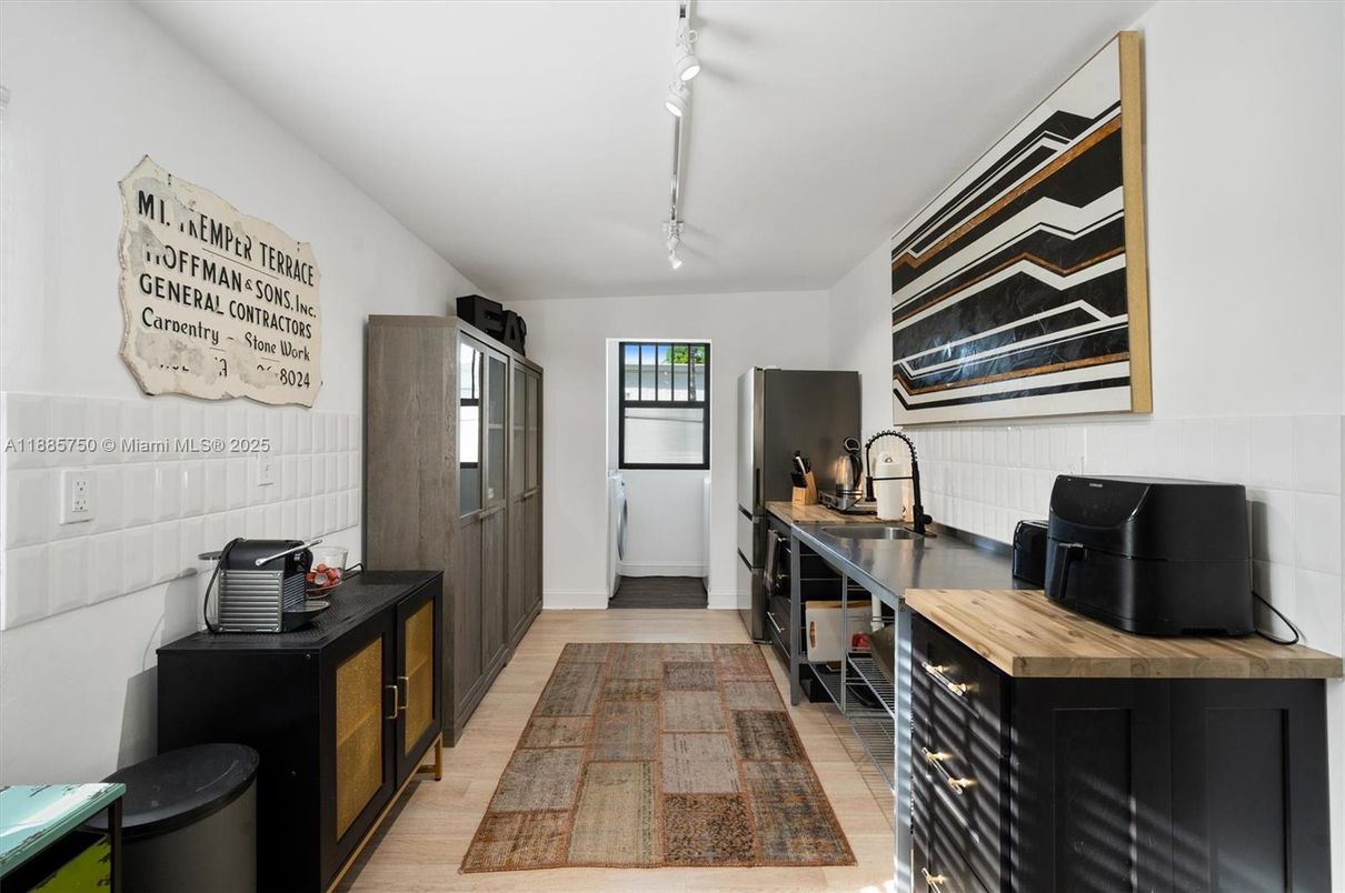 Interior, Kitchen, Wood Texture Flooring