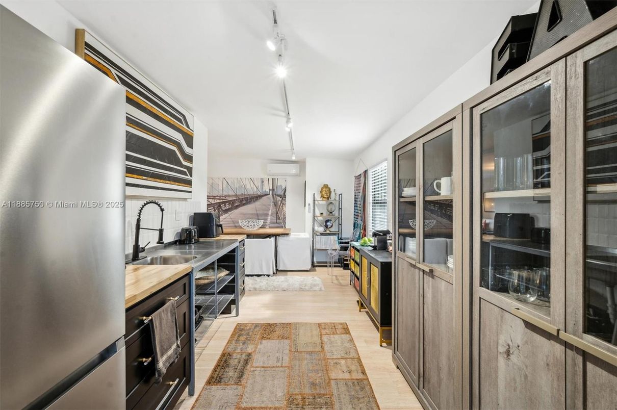 Interior, Kitchen, Wood Texture Flooring