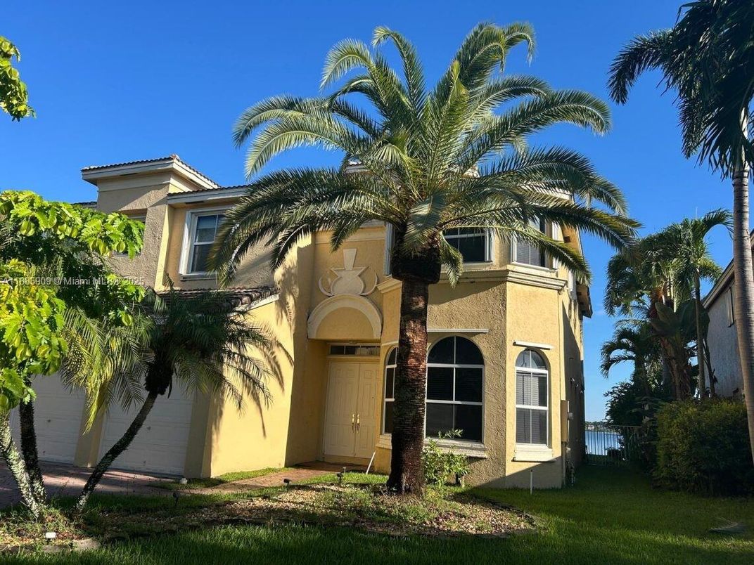 Attached, Backyard, Exterior, Facade, Mediterranean