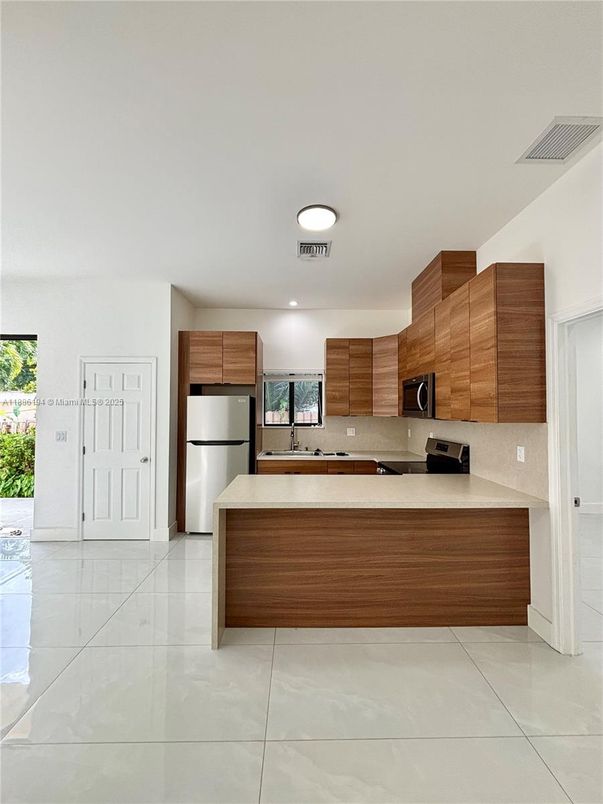 Interior, Kitchen, Recessed Lighting, Stainless Steel Appliances