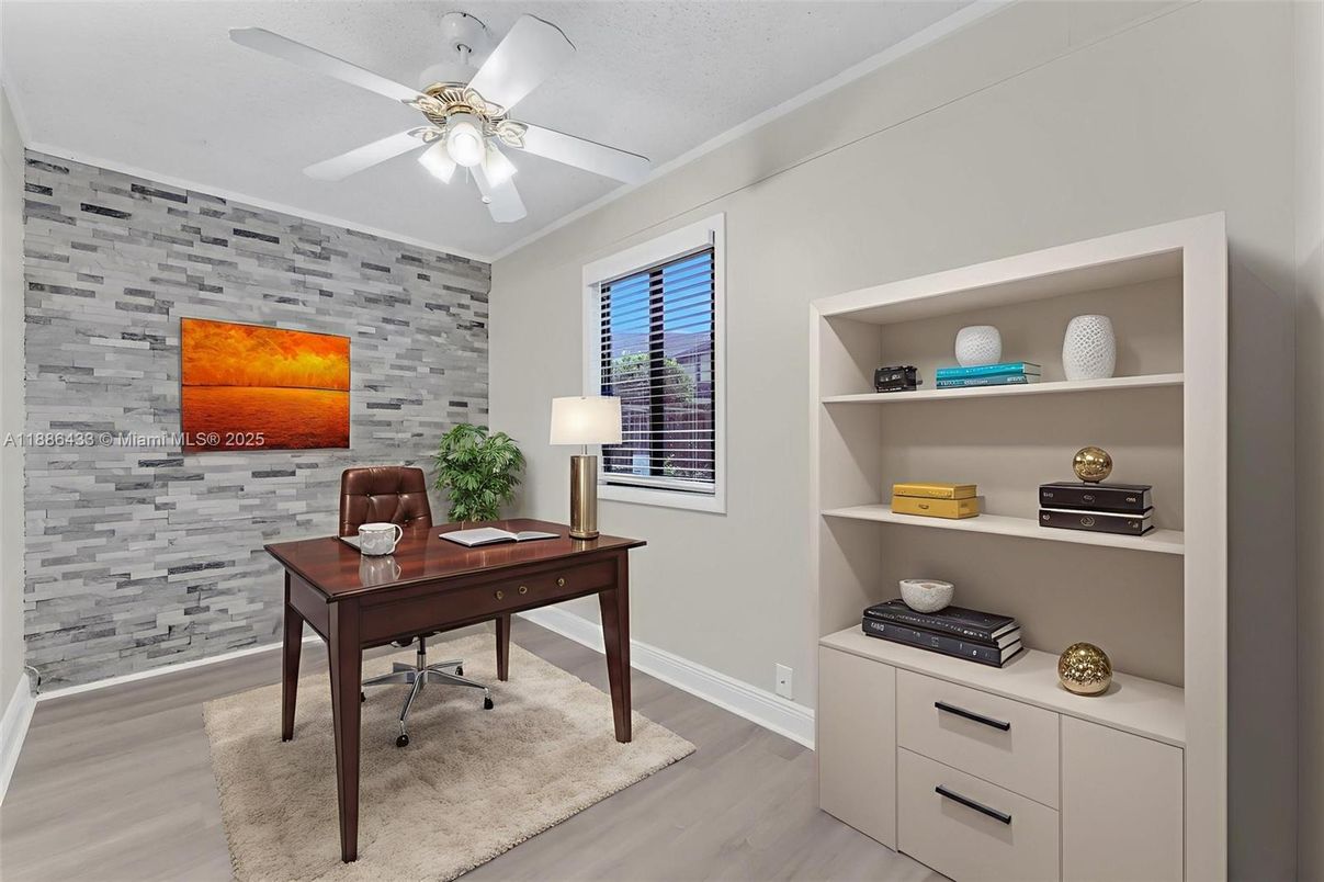 Home Office, Interior, Wood Texture Flooring