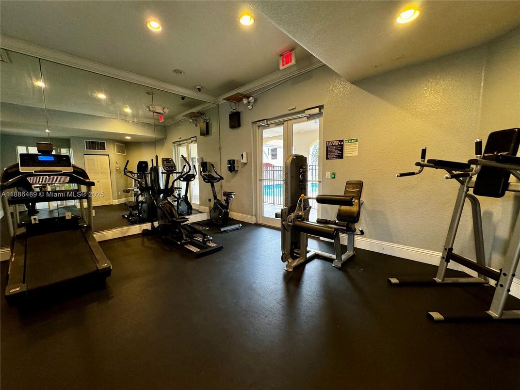 Fitness Equipment, Interior, Recessed Lighting