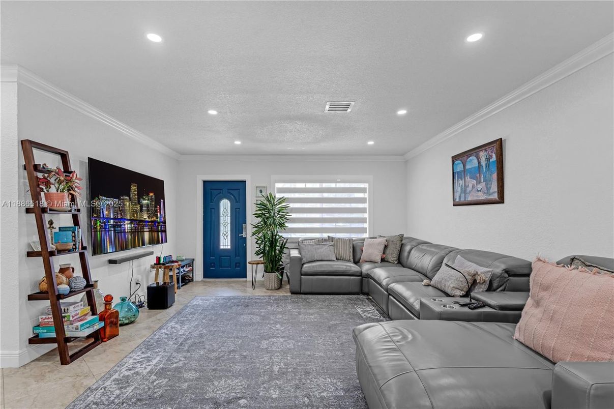 Interior, Living room, Recessed Lighting