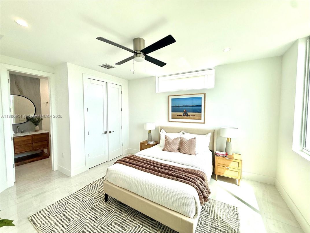 Bedroom, Interior, Recessed Lighting