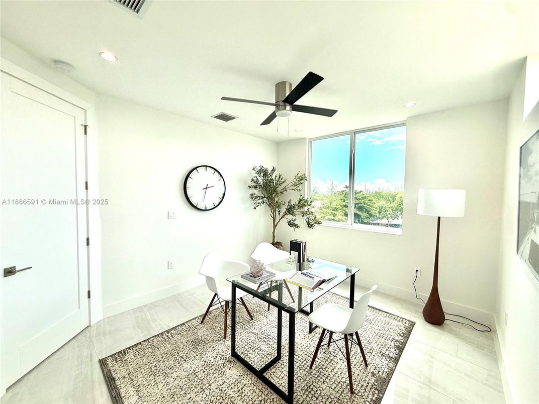 Home Office, Interior, Recessed Lighting