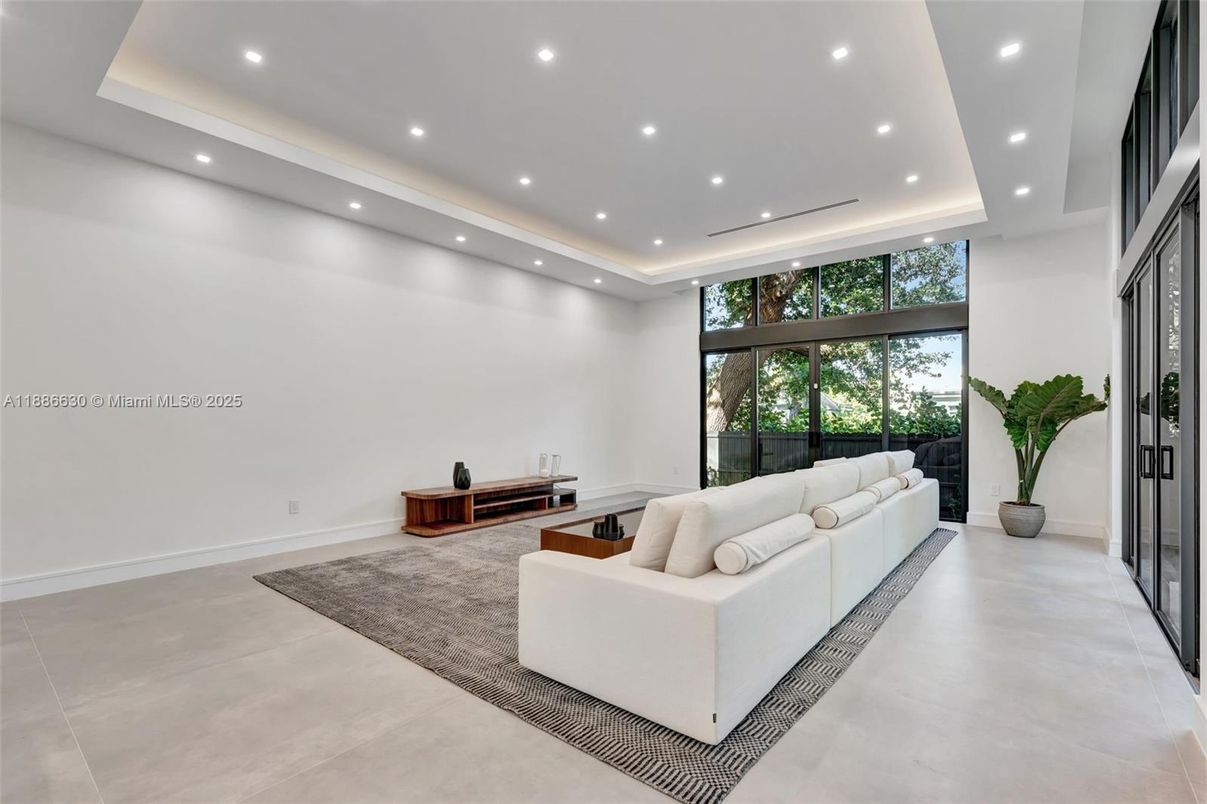 Interior, Living room, Recessed Lighting
