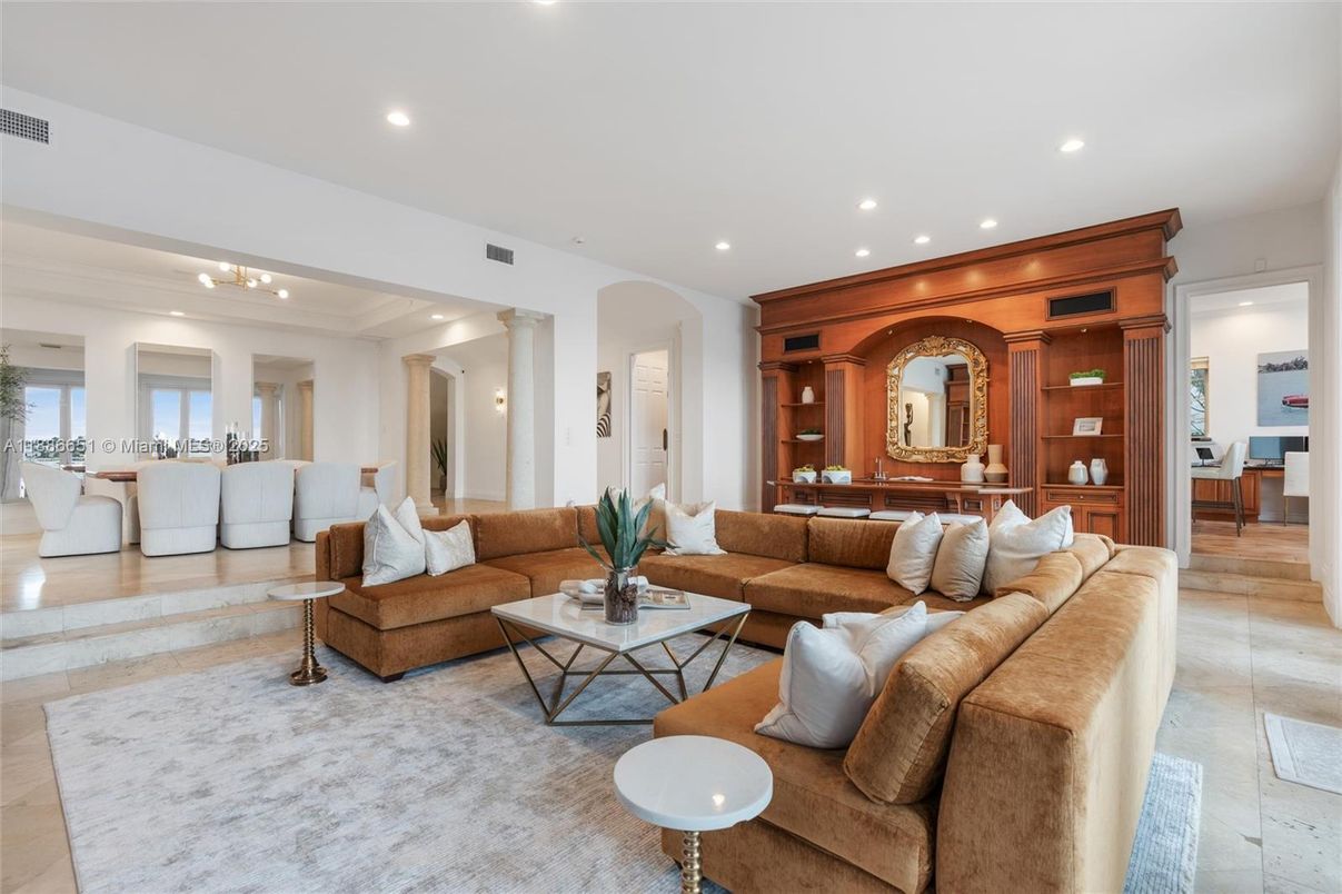 Interior, Living room, Recessed Lighting