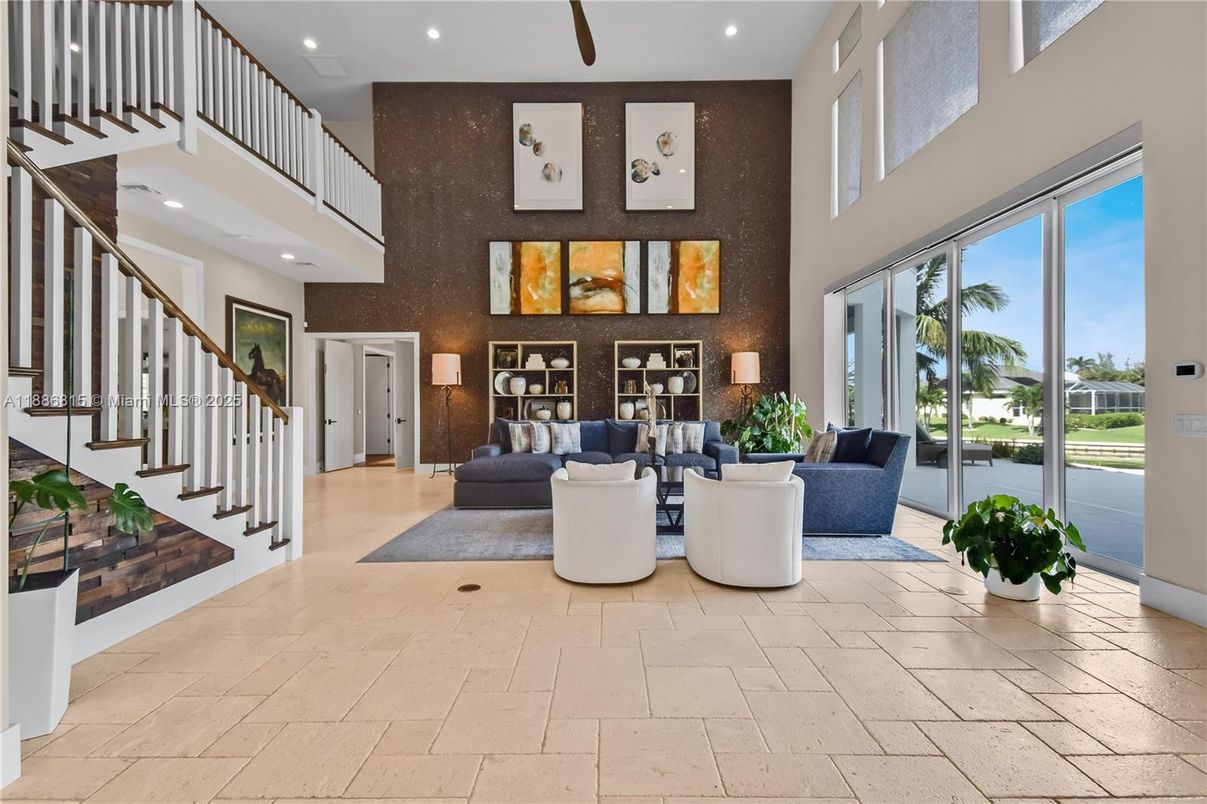Interior, Living room, Recessed Lighting