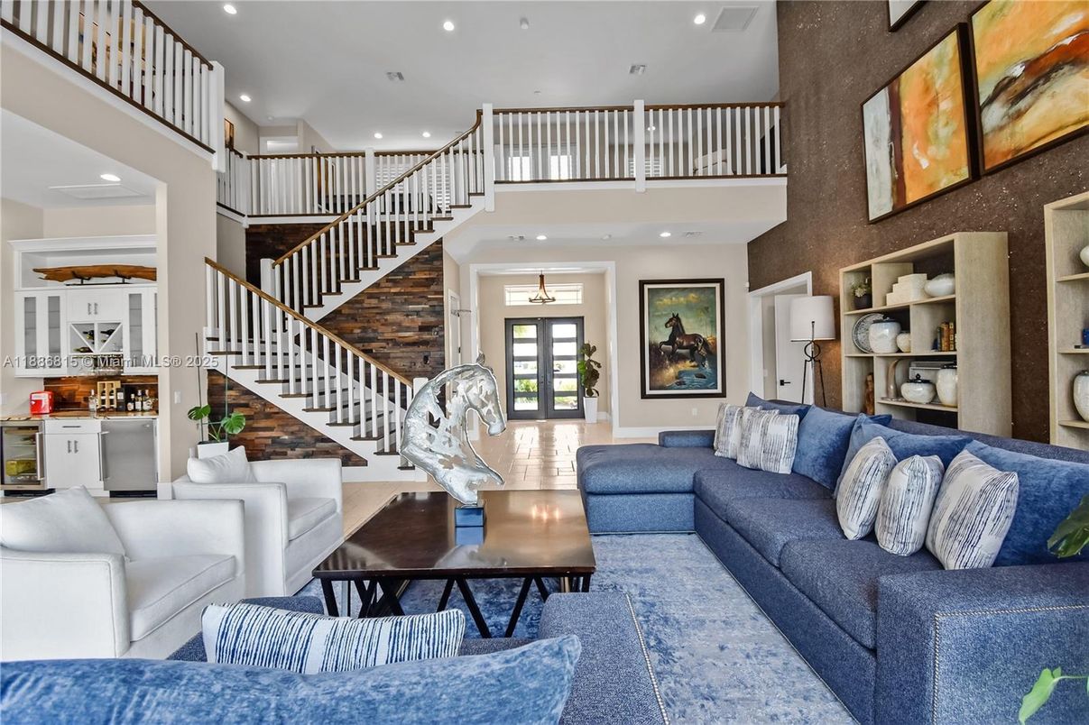 Interior, Living room, Recessed Lighting