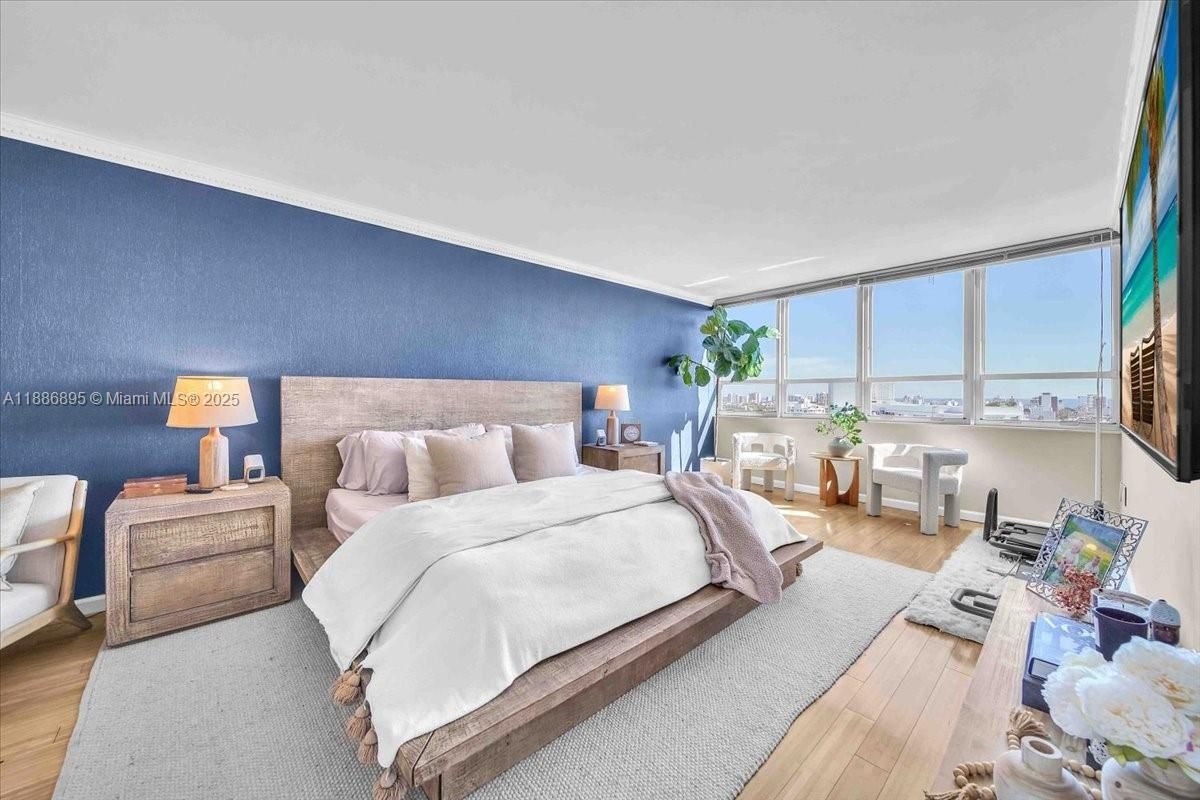 Bedroom, Interior, Water, Wood Texture Flooring