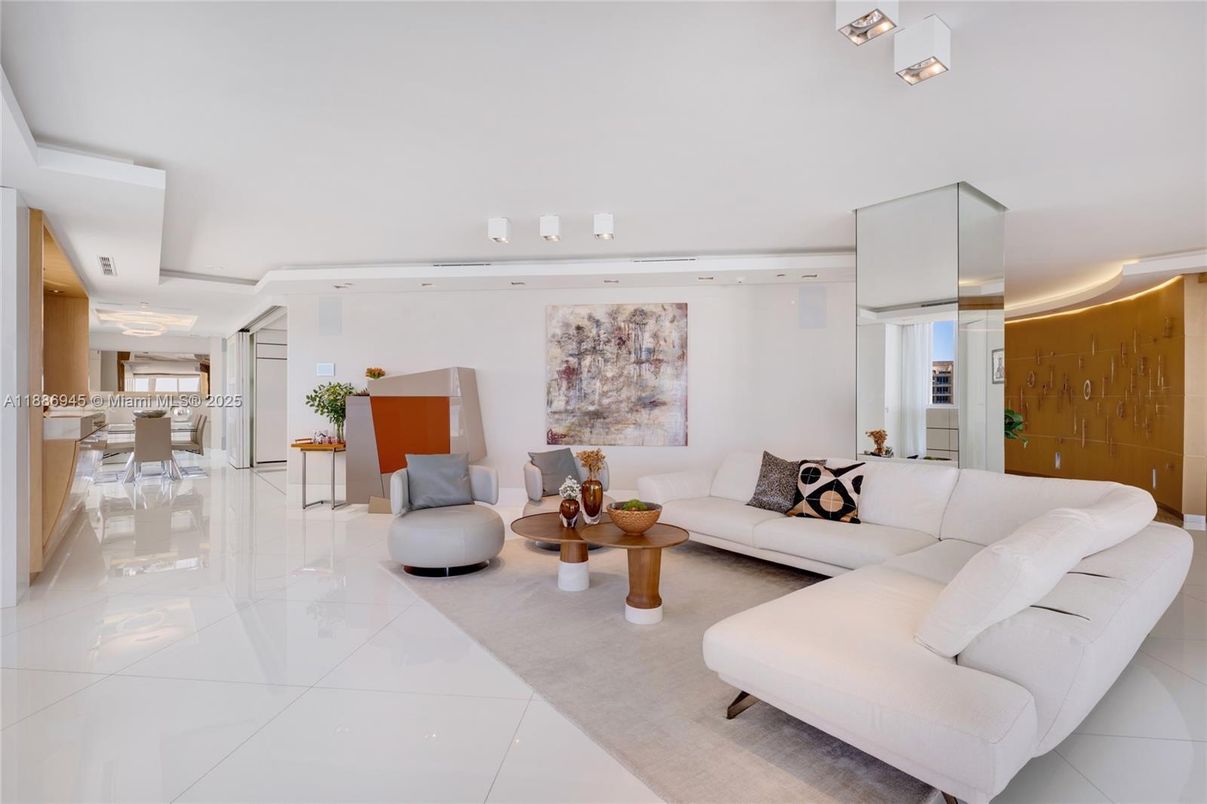 Interior, Living room, Recessed Lighting