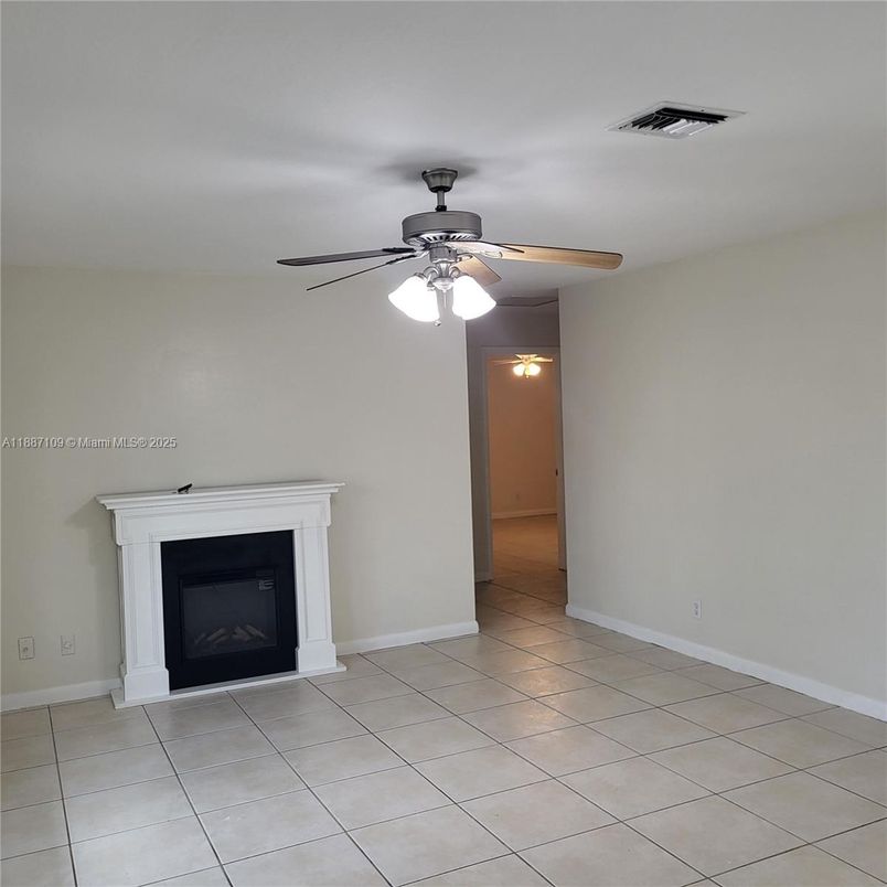 Empty room, Fireplace, Interior