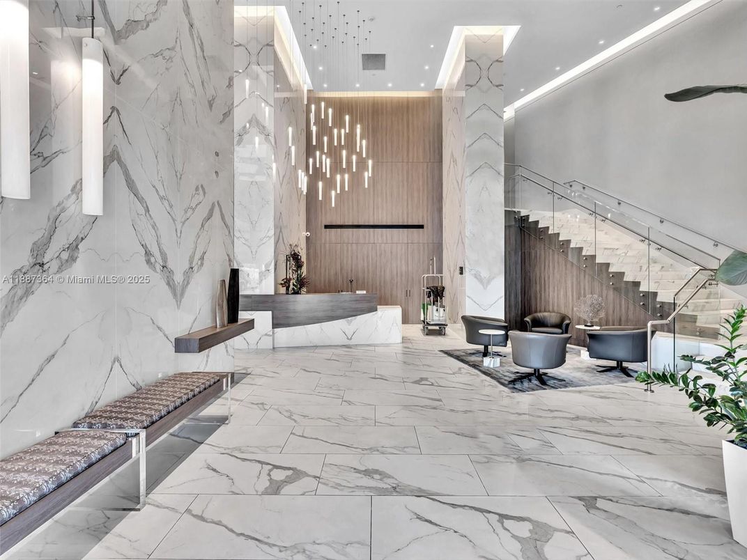 Interior, Marble, Marble Walls, Pendant Lights, Recessed Lighting
