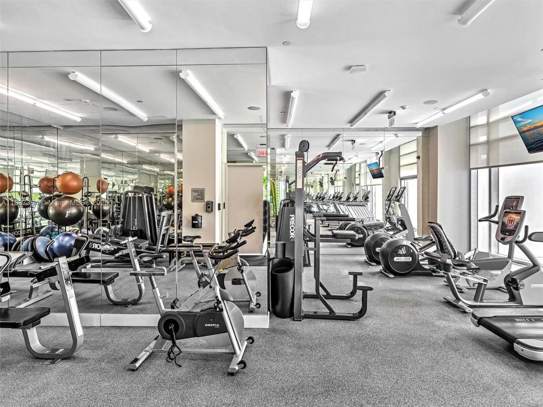 Fitness Equipment, Gym, Interior, Recessed Lighting