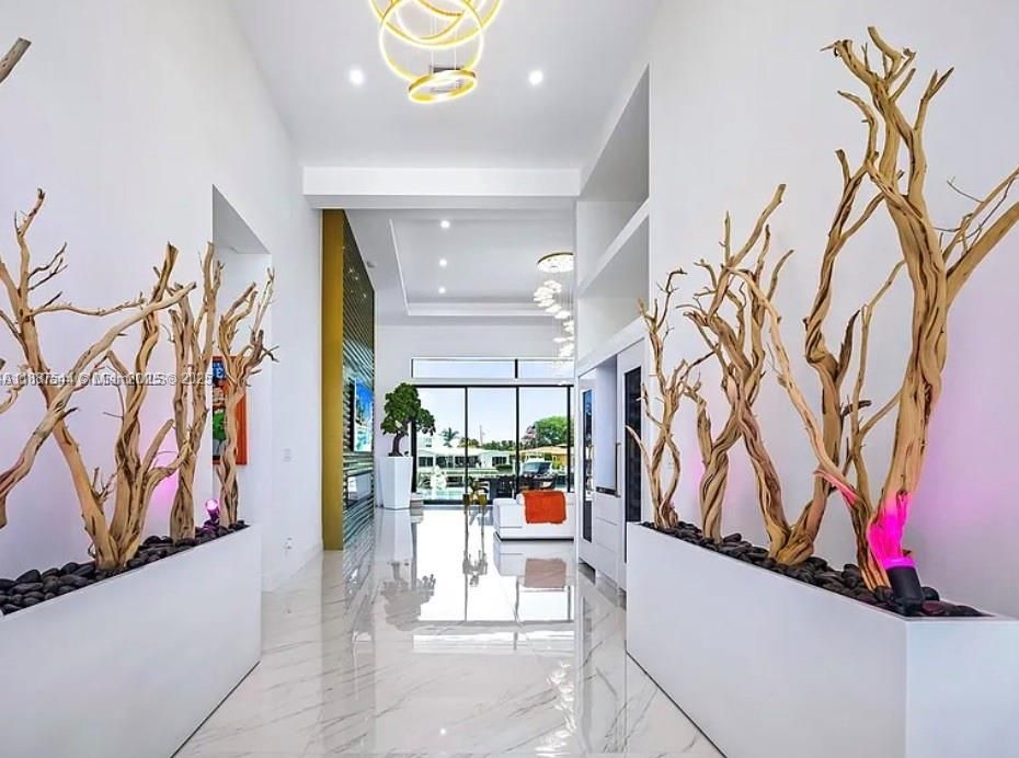 Interior, Marble, Pendant Lights, Recessed Lighting