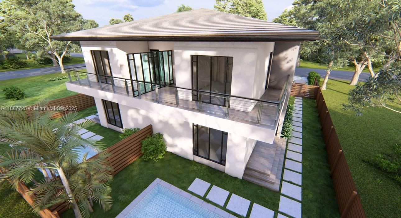 Backyard, Exterior, Facade, Modern