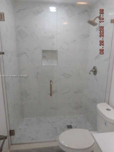 Bathroom, Glass Shower, Interior, Marble Walls