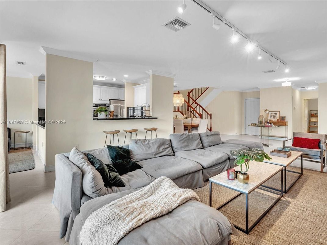 Interior, Kitchen, Living room, Recessed Lighting