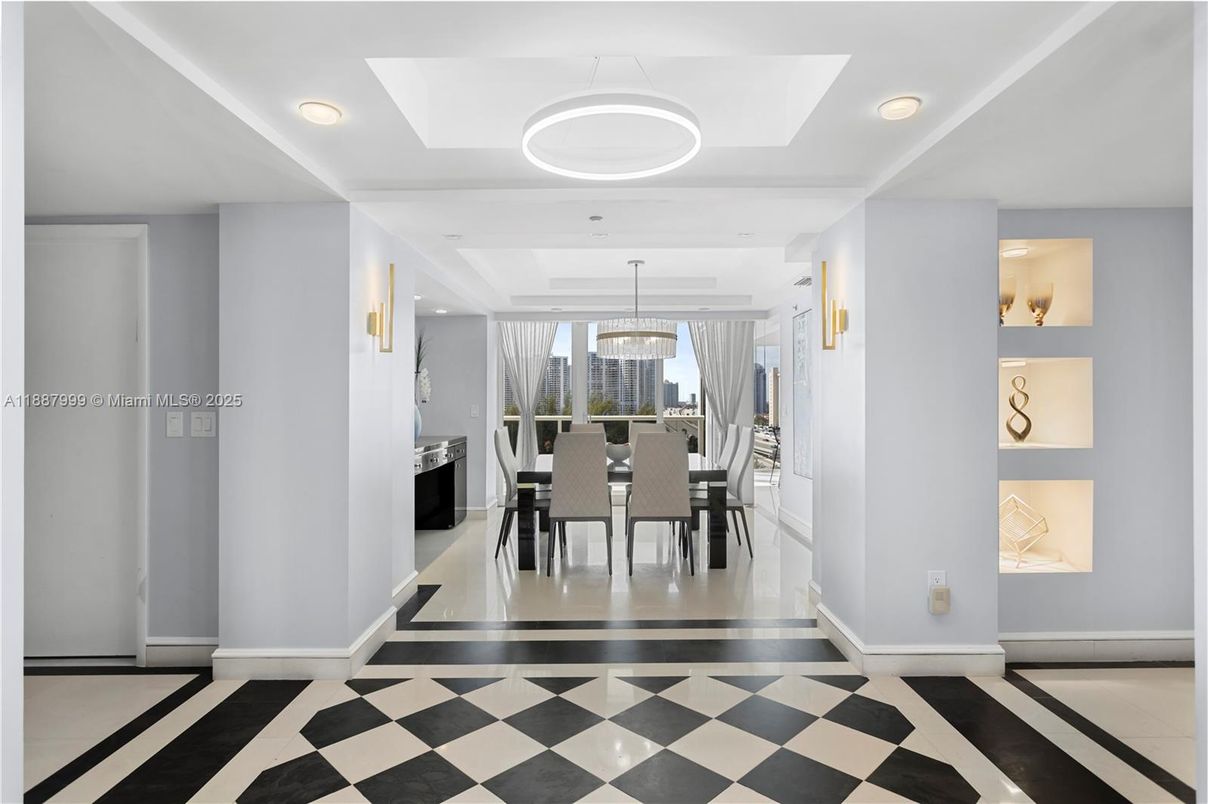 Chandelier, Dining room, Interior, Recessed Lighting