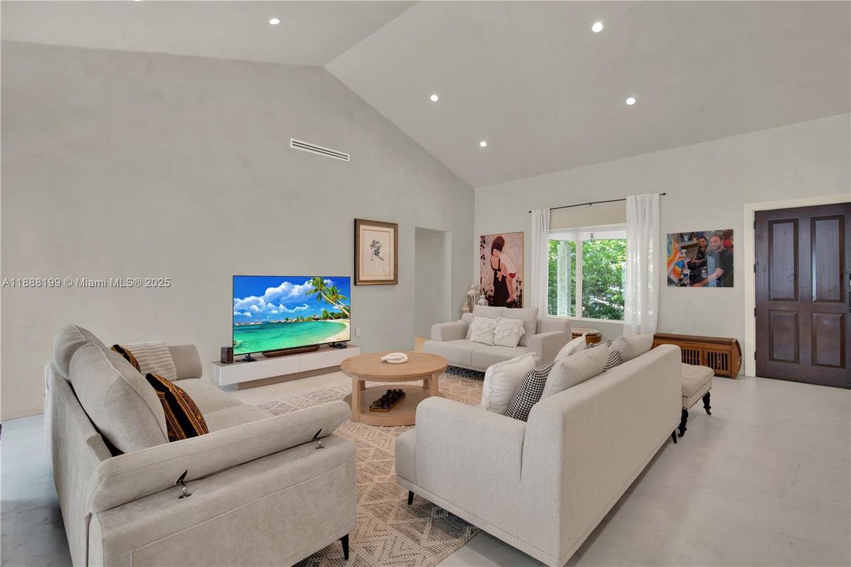 Interior, Living room, Recessed Lighting