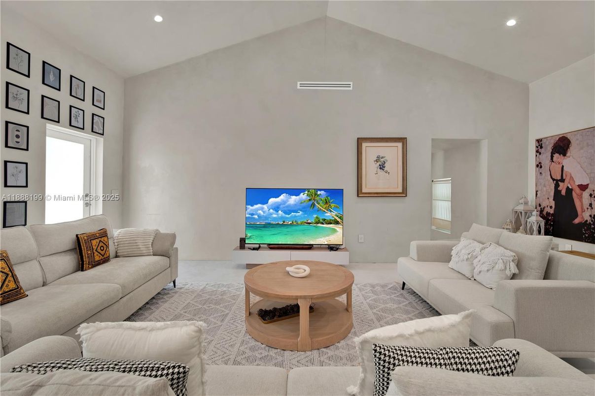 Interior, Living room, Recessed Lighting