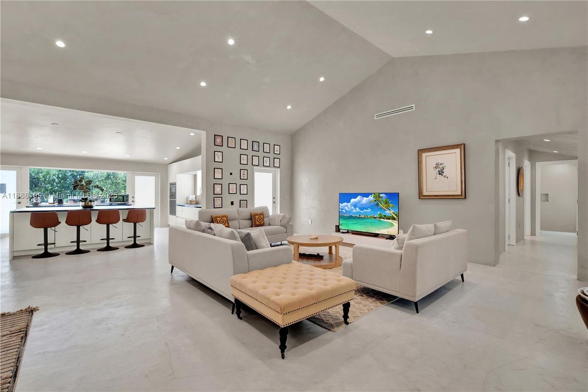 Interior, Living room, Recessed Lighting