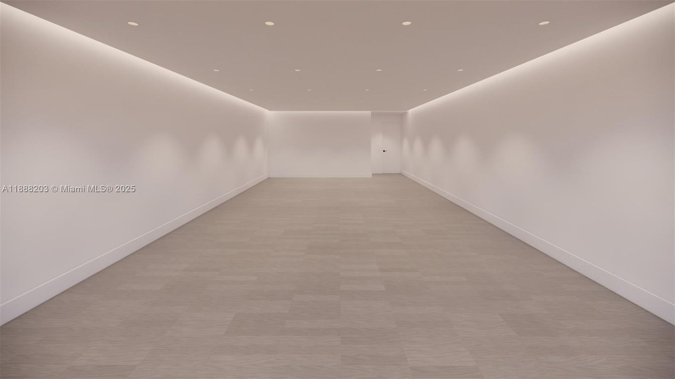 Empty room, Interior, Recessed Lighting