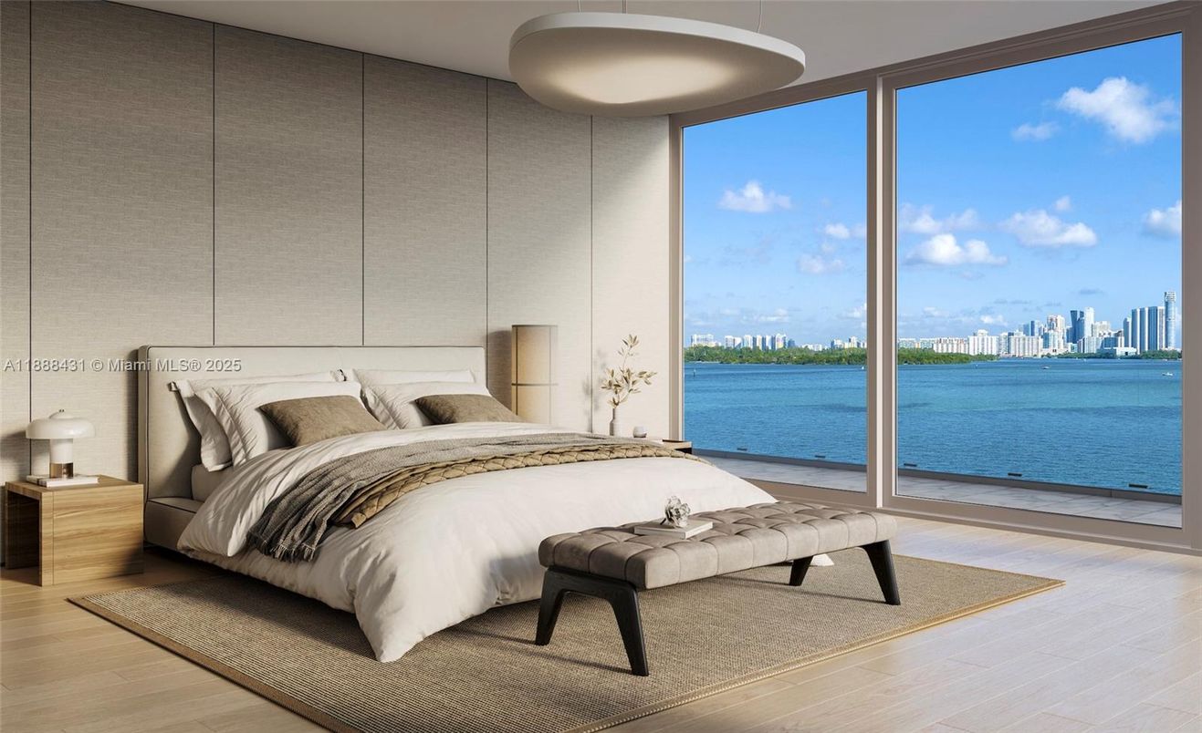 Bedroom, Interior, Water, Wood Texture Flooring