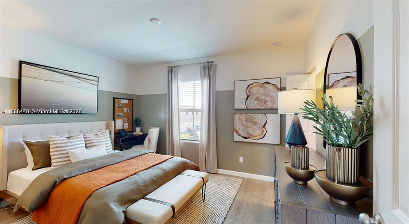 Bedroom, Interior, Wood Texture Flooring