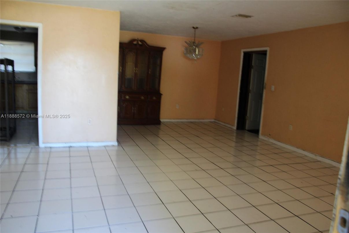Chandelier, Empty room, Interior