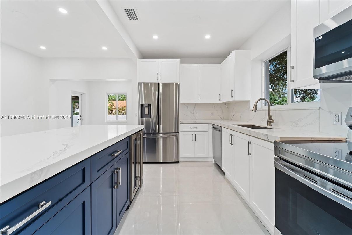 Interior, Kitchen, Recessed Lighting, Stainless Steel Appliances