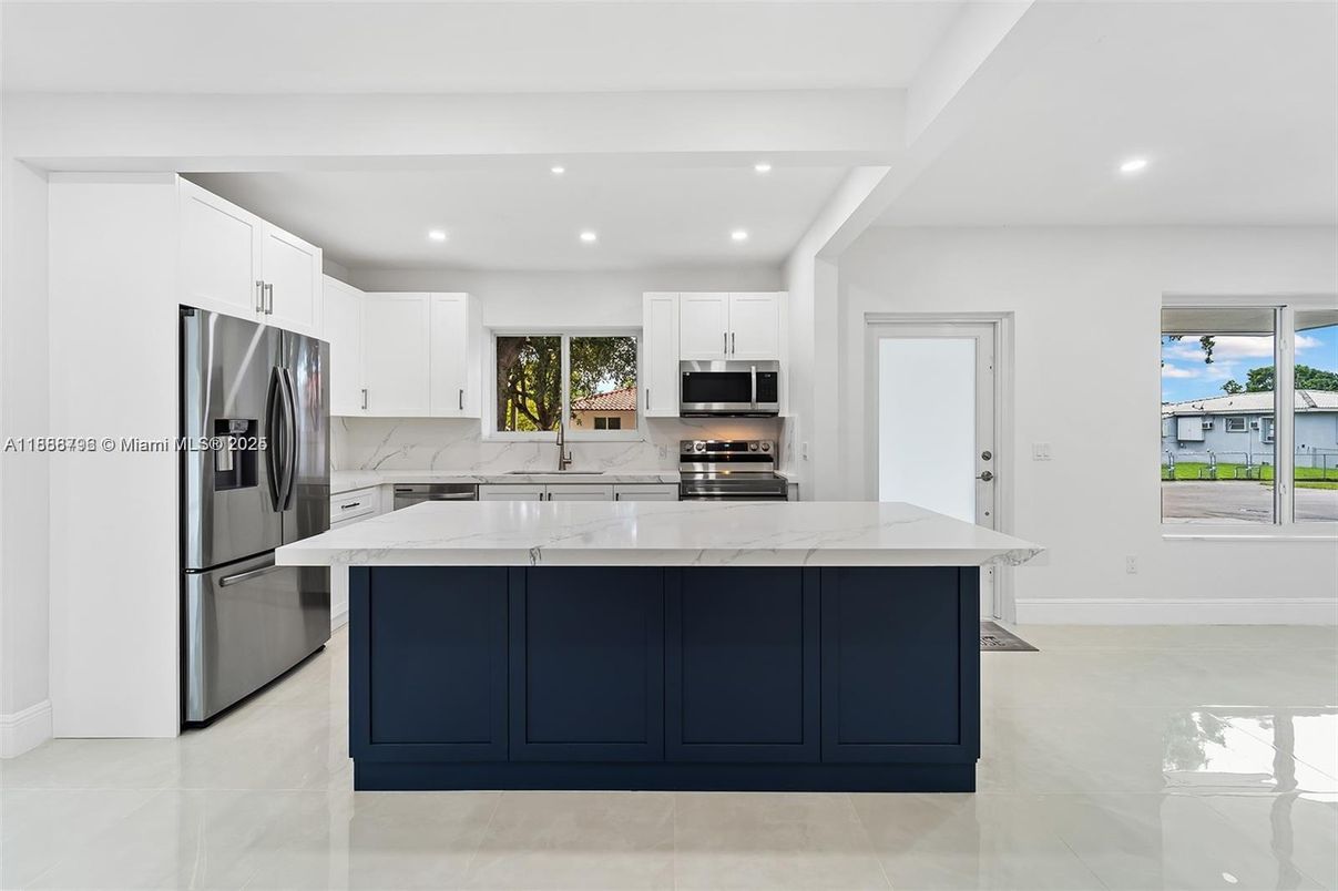 Interior, Kitchen, Recessed Lighting, Stainless Steel Appliances