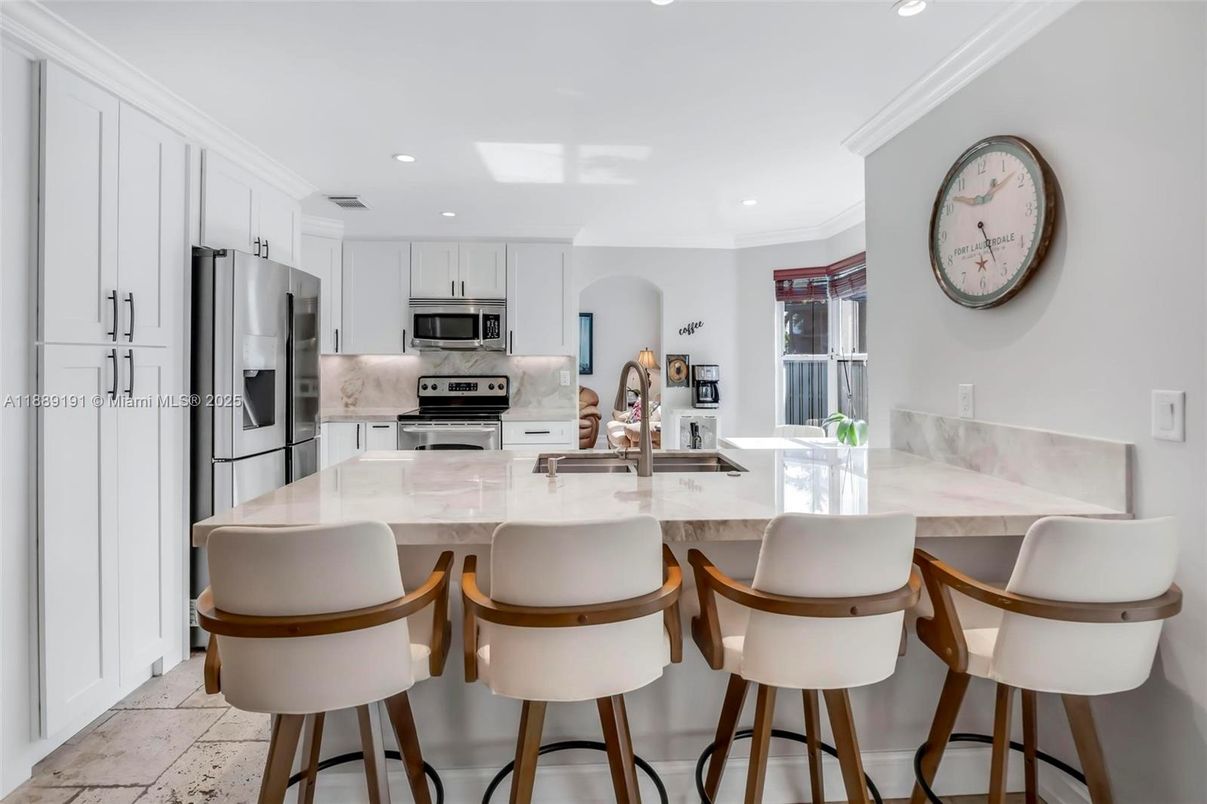 Interior, Kitchen, Recessed Lighting, Stainless Steel Appliances