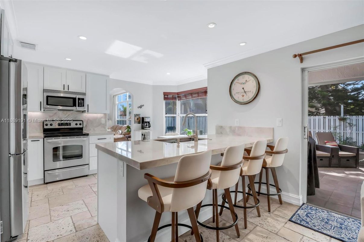 Interior, Kitchen, Recessed Lighting, Stainless Steel Appliances