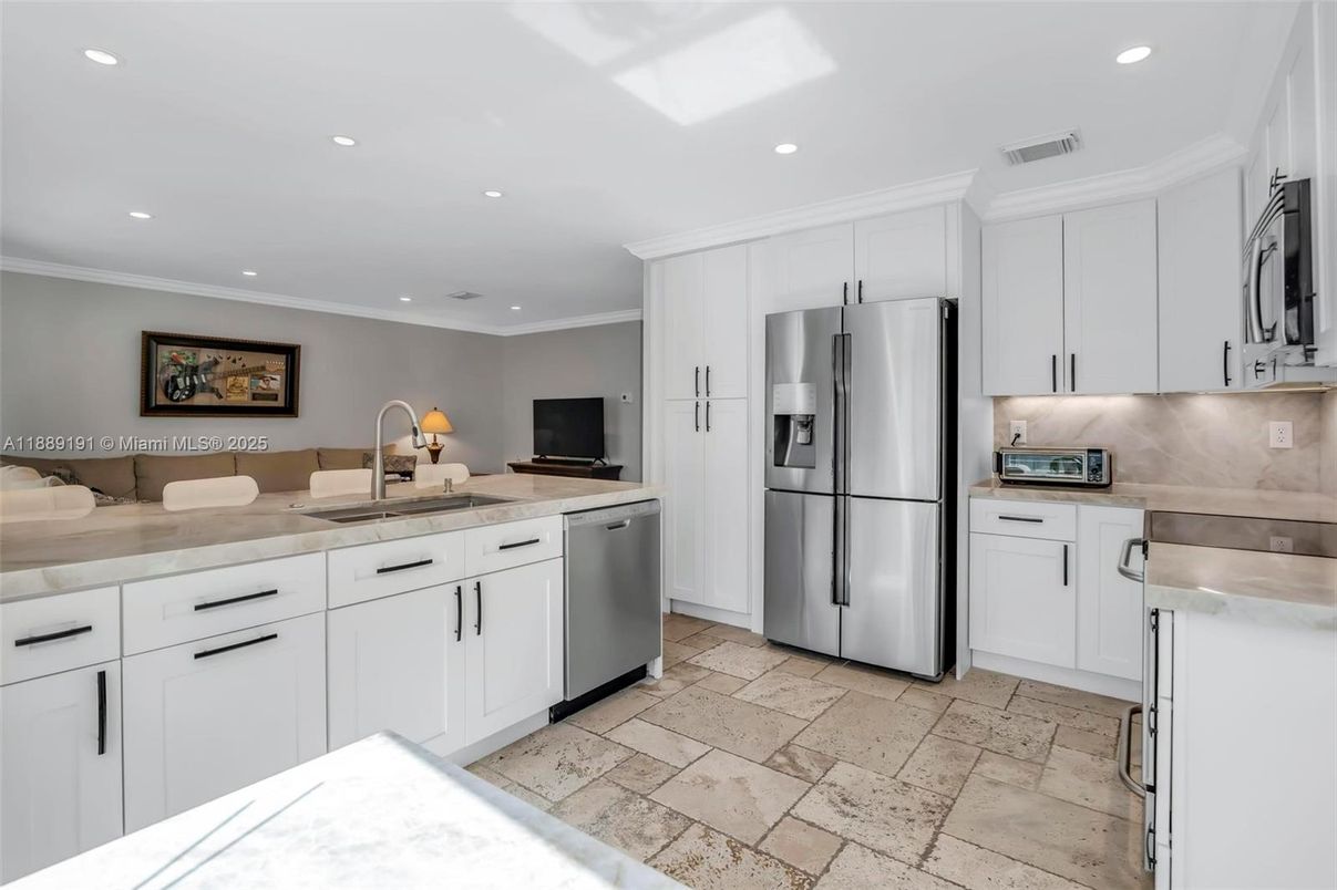 Interior, Kitchen, Recessed Lighting, Stainless Steel Appliances