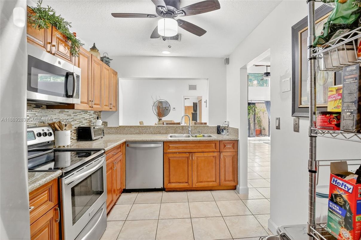 Interior, Kitchen, Recessed Lighting, Stainless Steel Appliances