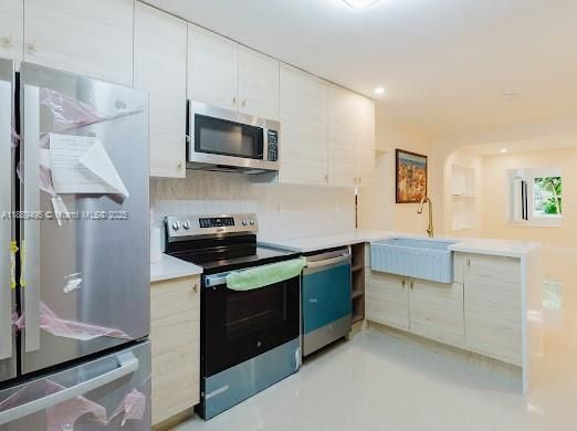 Interior, Kitchen, Recessed Lighting, Stainless Steel Appliances