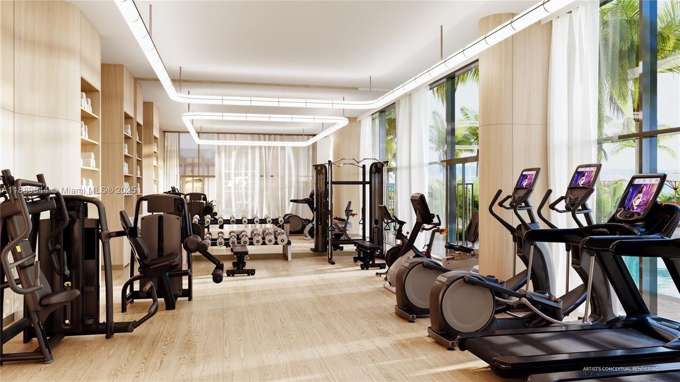 Fitness Equipment, Gym, Interior, Wood Texture Flooring