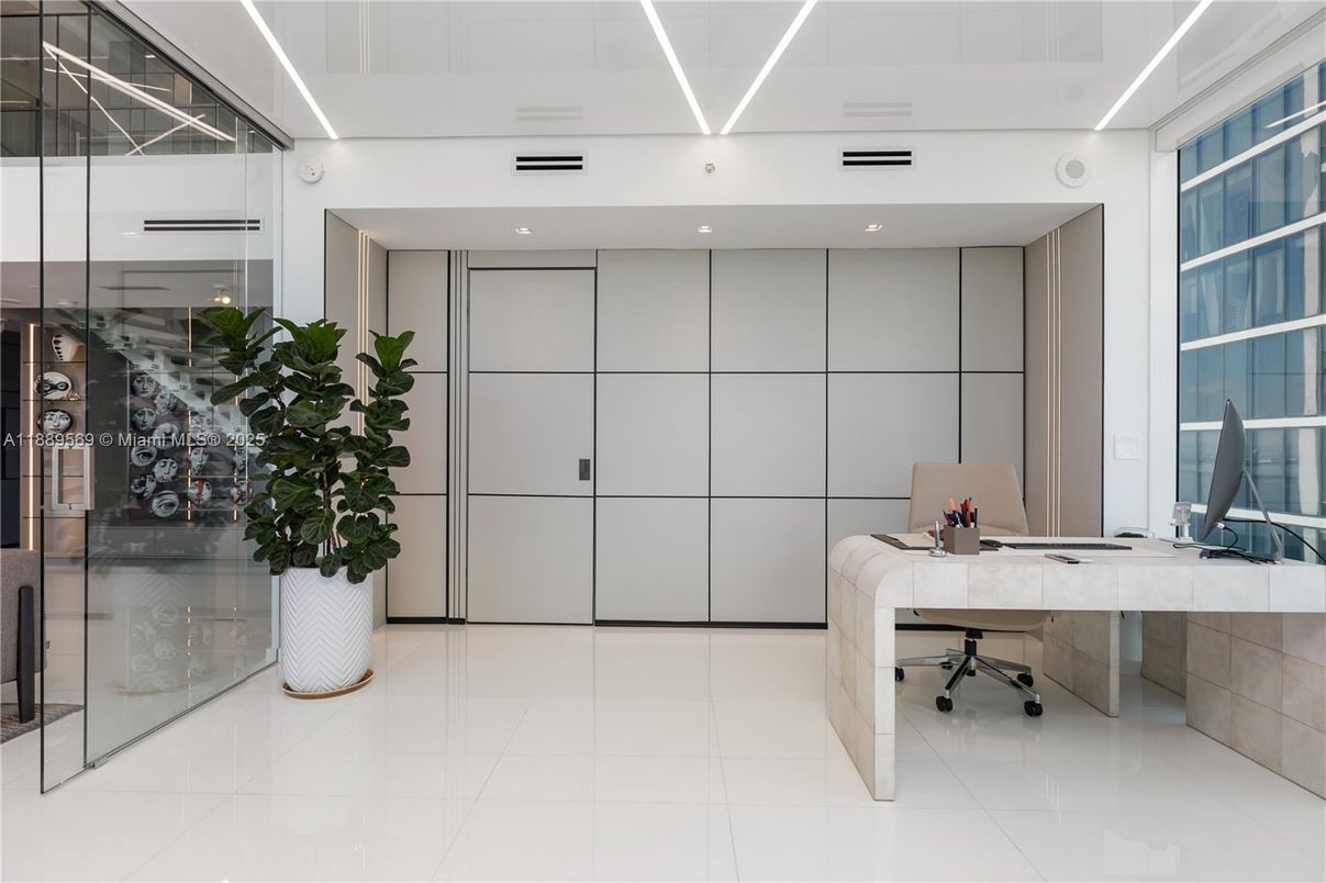 Home Office, Interior, Recessed Lighting