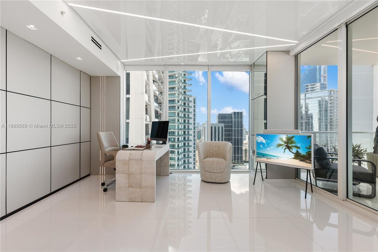 Home Office, Interior, Recessed Lighting