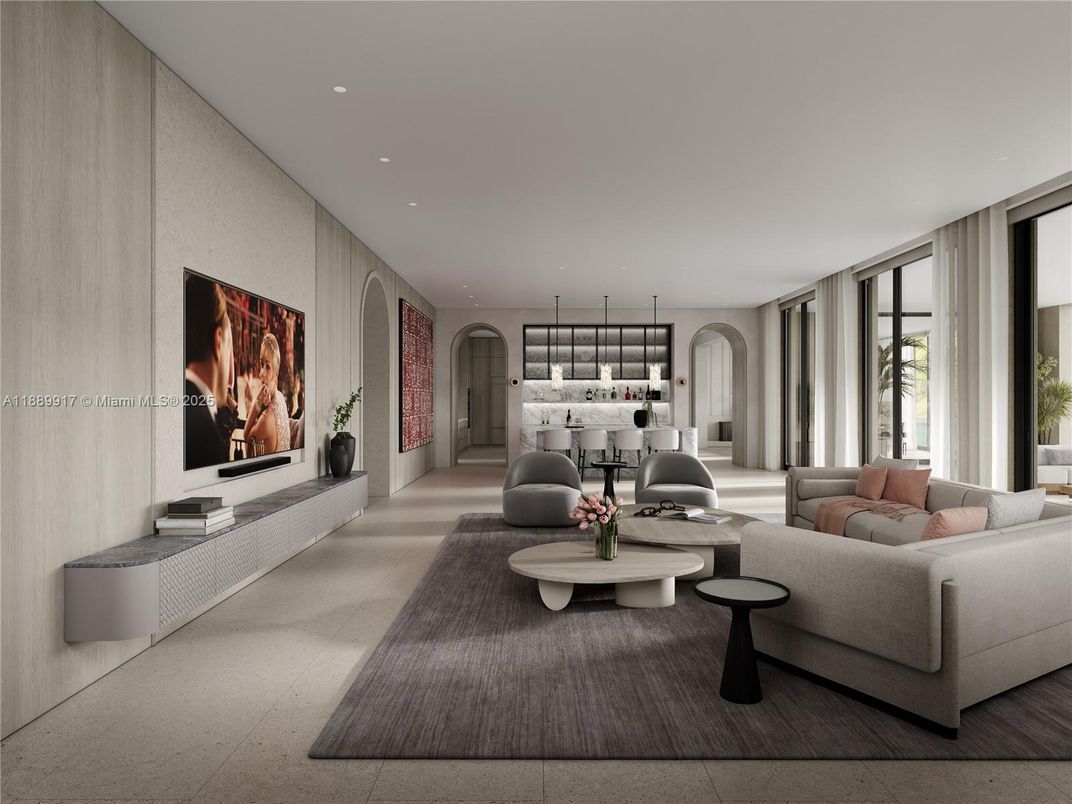 Interior, Living room, Pendant Lights, Recessed Lighting