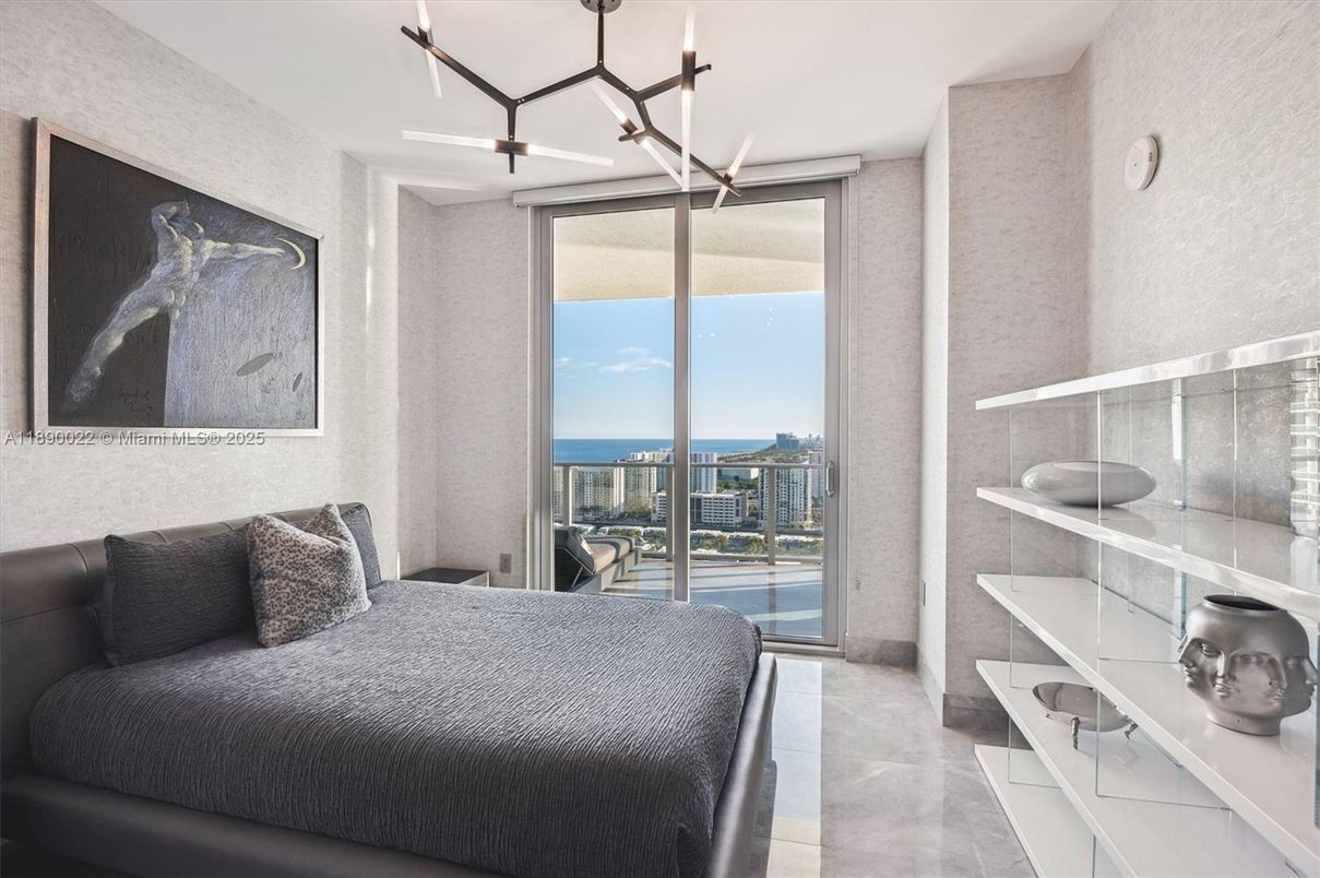 Bedroom, Interior, Pendant Lights, Water